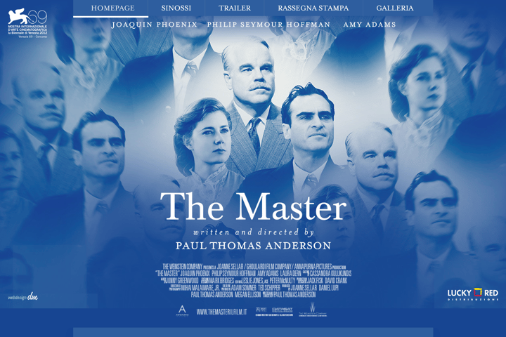 The Master website preview
